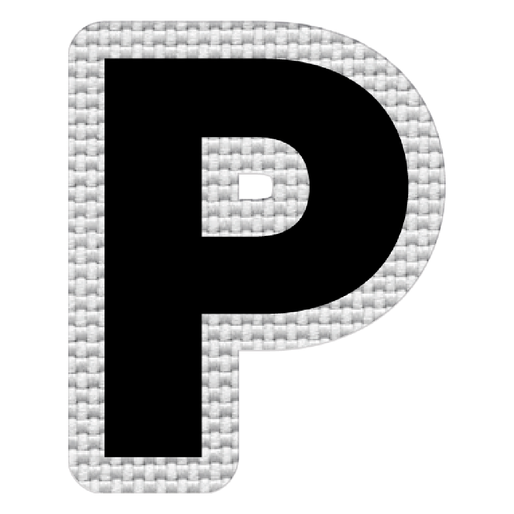 Letra P (5x4 cm)