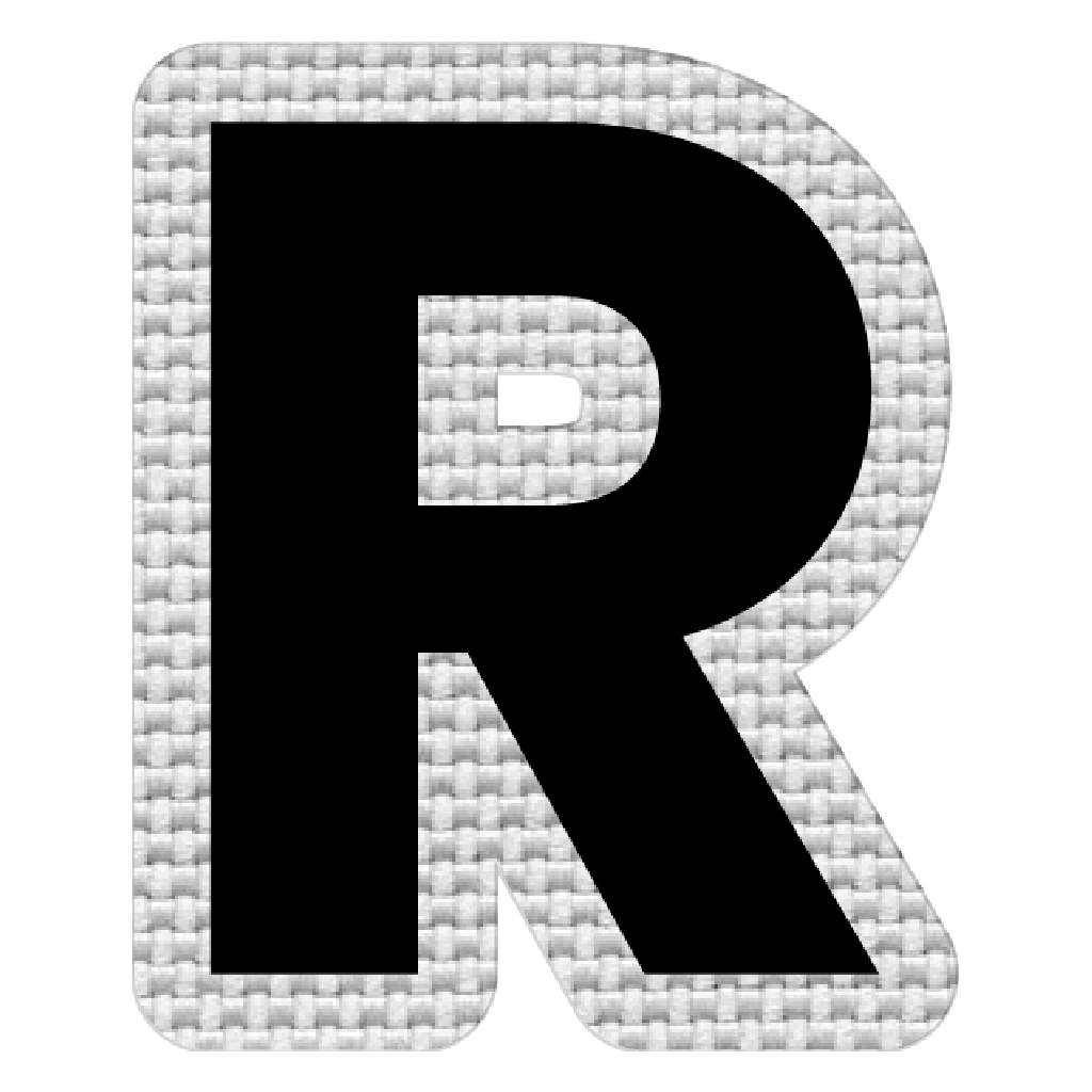 Letra R (5x4 cm)