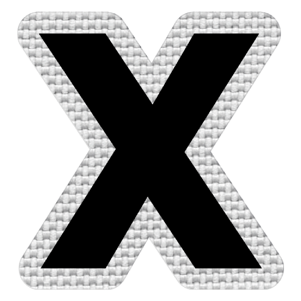 Letra X (5x5 cm)