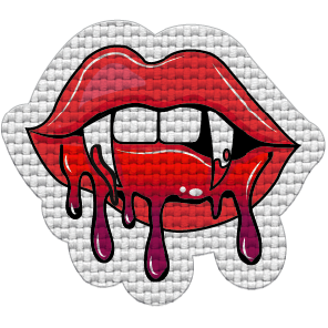 Labios con sangre