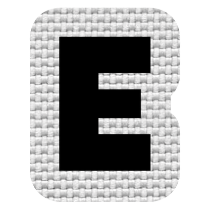 Letra E (2x2.5 cm)