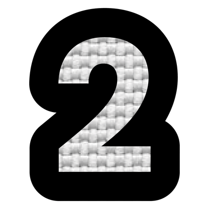 Numero 2 (2.5x2 cm)