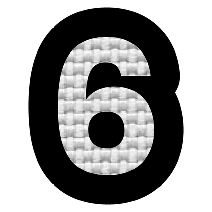 Numero 6 (2.5x2 cm)
