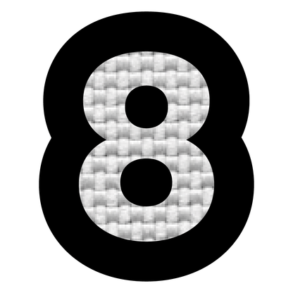 Numero 8 (2.5x2 cm)