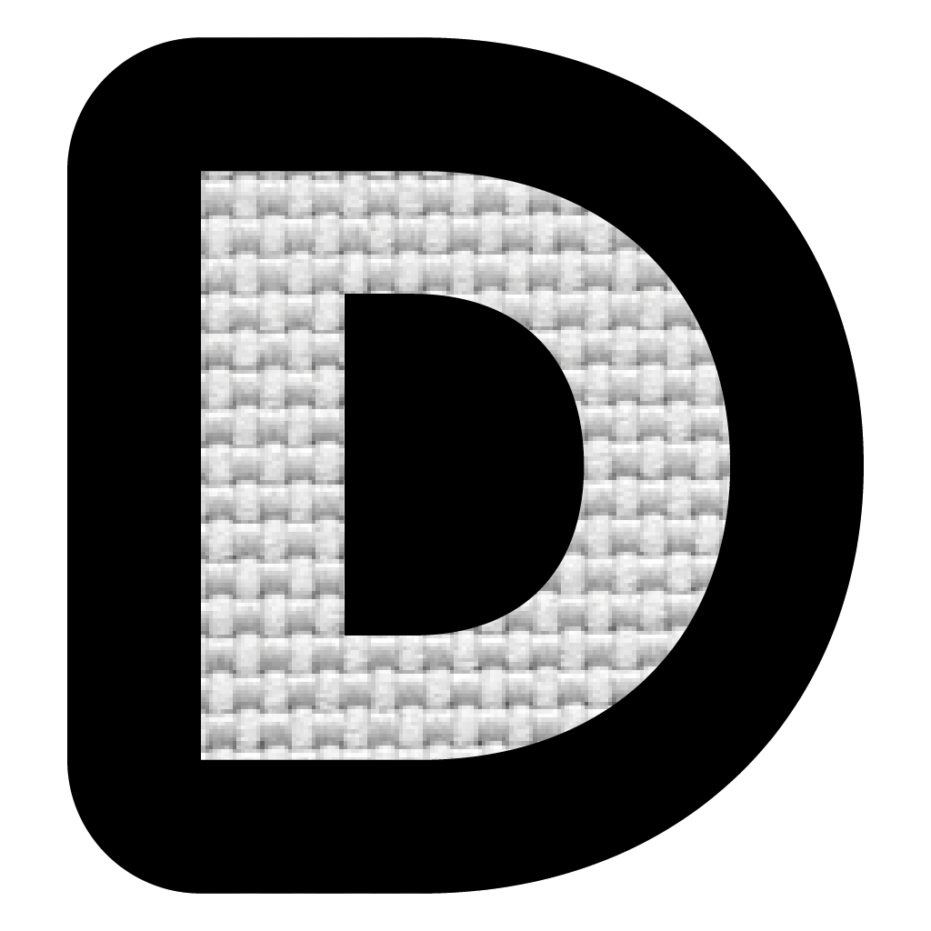 Letra D (2.5x2.5 cm)