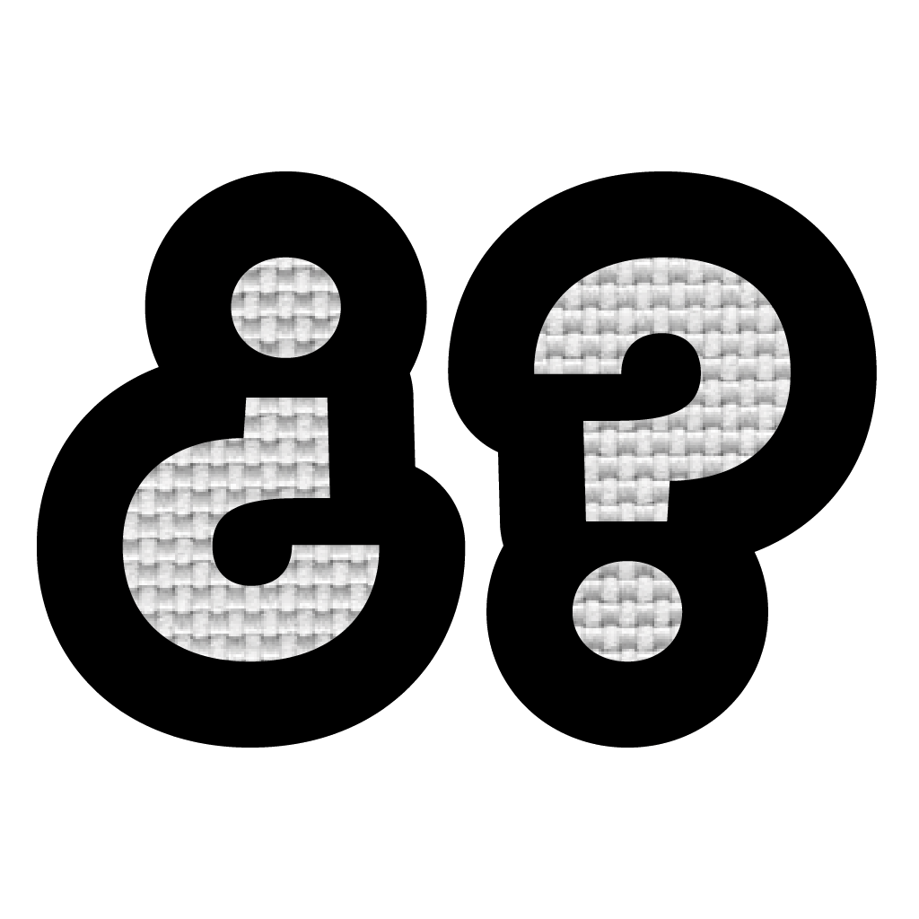 Signos de interrogación (2.5x2 cm)