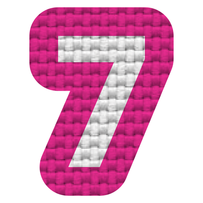 Numero 7 (2.5x2 cm)