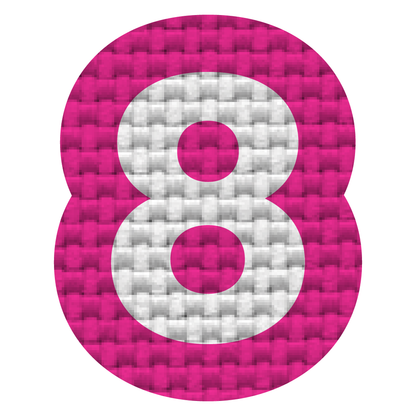 Numero 8 (2.5x2 cm)