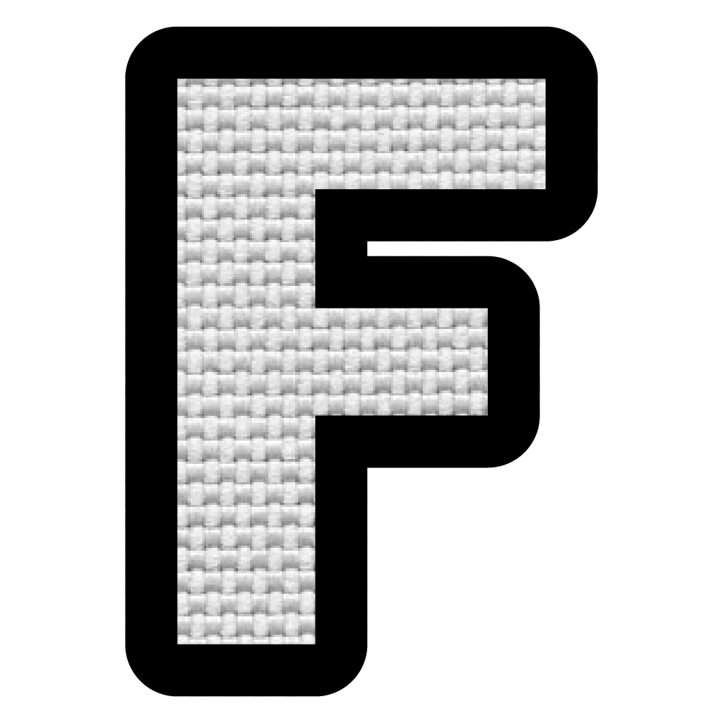 Letra F (5x3.5 cm)