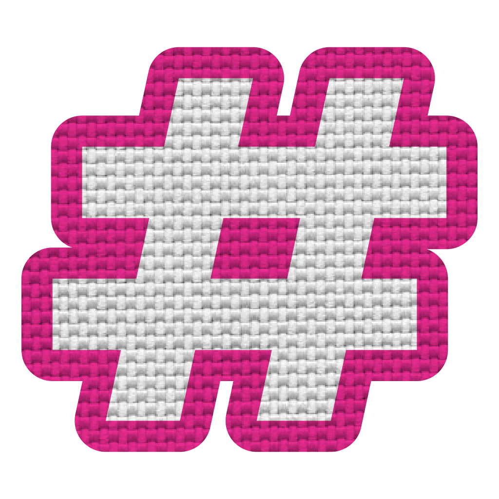 Signo hashtag (5x5.5 cm)