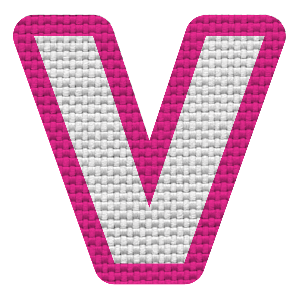 Letra V (5x5 cm)