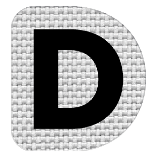 Letra D (2.5x2.5 cm)
