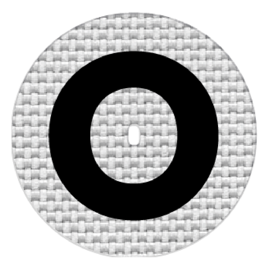 Letra O (2.5x2.5 cm)