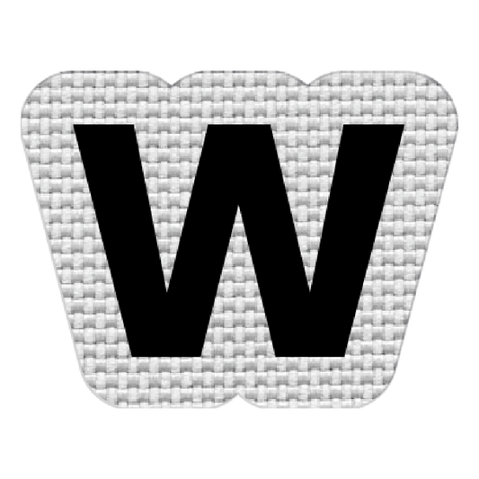 Letra W (2.5x3.5 cm)