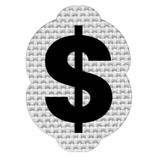 Signo de dinero (3x2 cm)