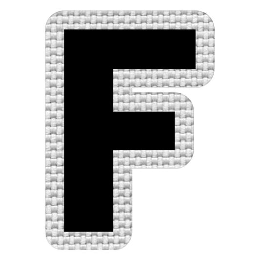 Letra F (5x3.5 cm)