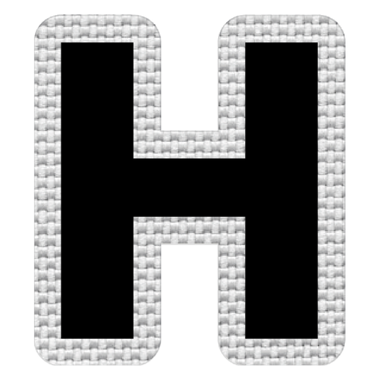 Letra H (5x4.5 cm)