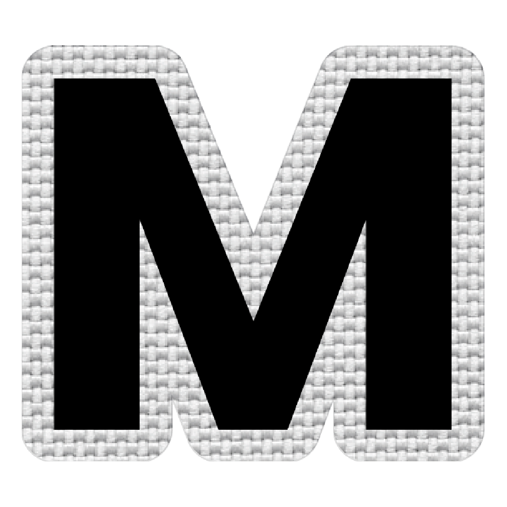 Letra M (5x5.5 cm)