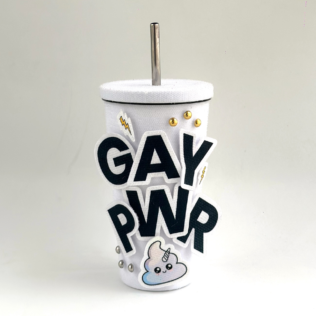 Tacky cup blanco