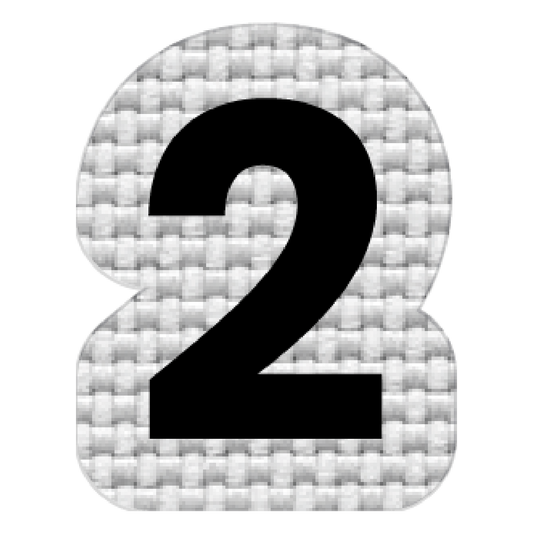 Numero 2 (2.5x2 cm)