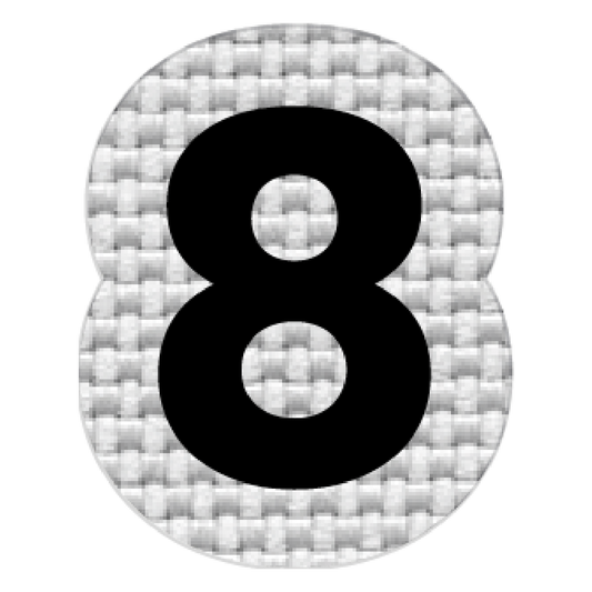 Numero 8 (2.5x2 cm)