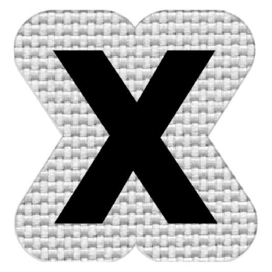 Letra X (2.5x2.5 cm)