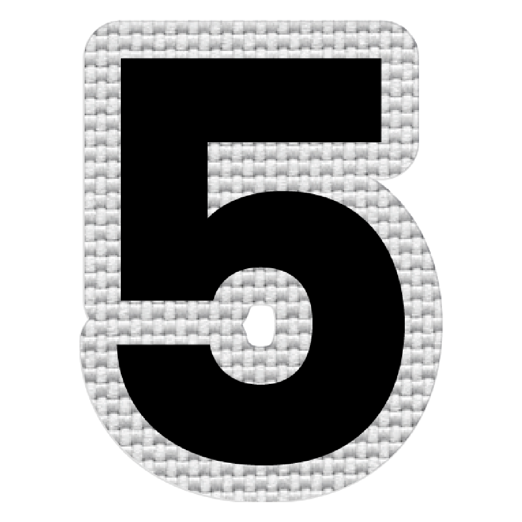 Número 5 (5x4 cm)