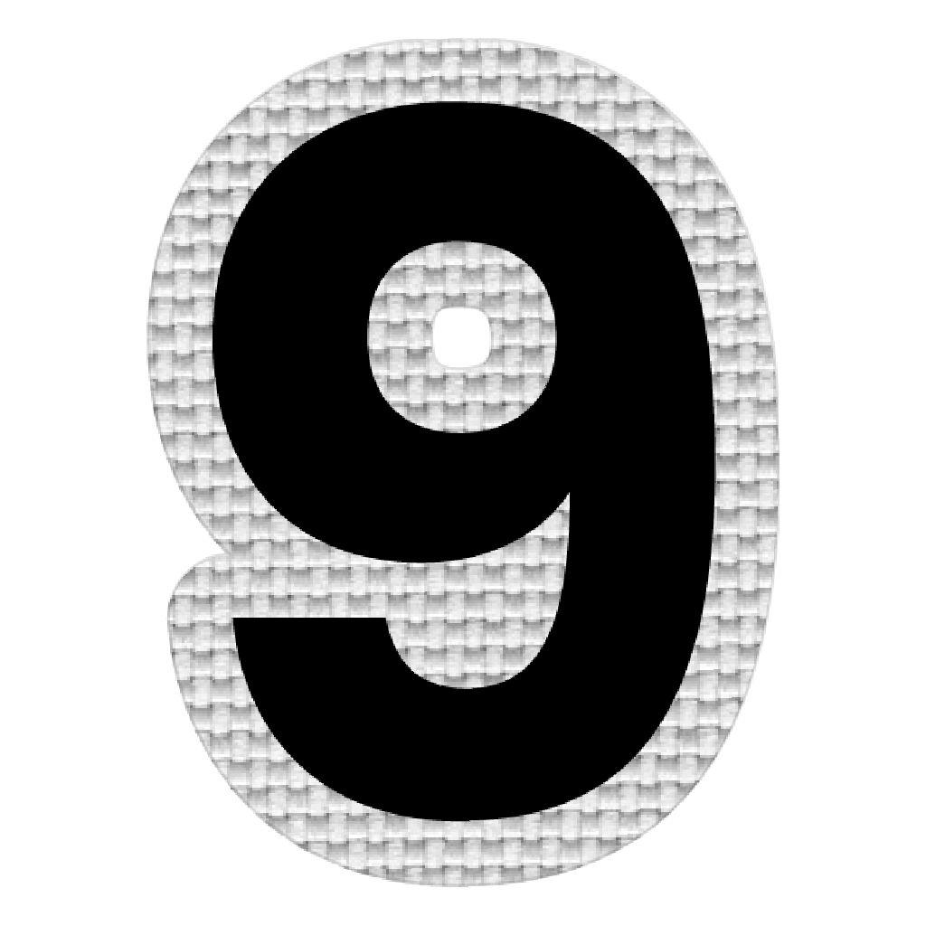 Número 9 (5x4 cm)