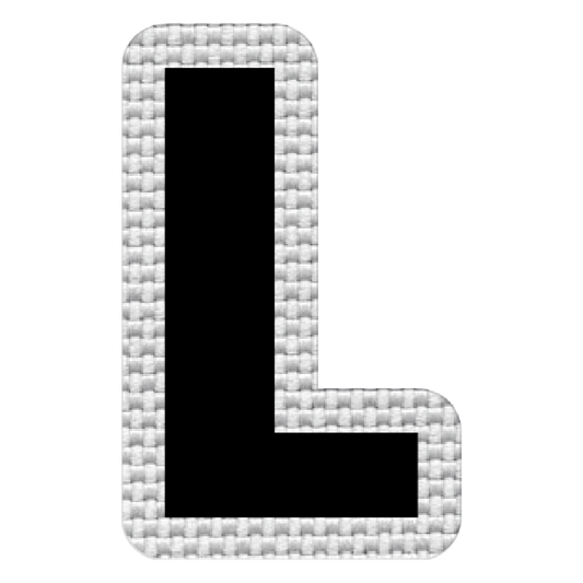 Letra L (5x3 cm)