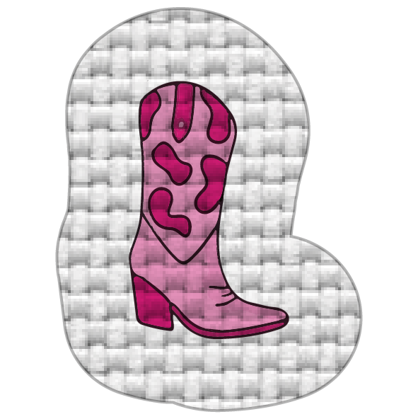 Bota vaquera rosa