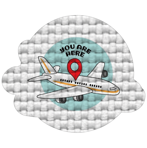 Avión con pin
